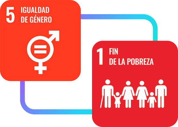 Objetivos para el Desarrollo Sostenible-  5 (meta 5.b) y 1  